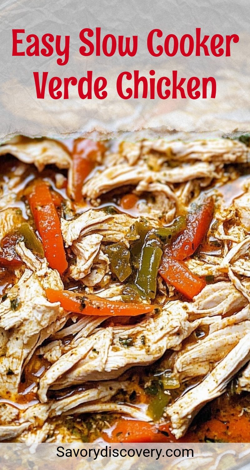 Easy Slow Cooker Verde Chicken