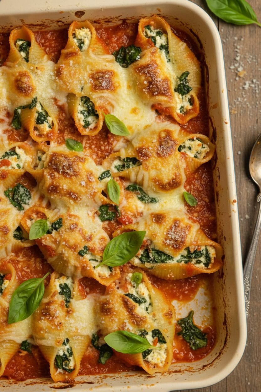 Easy Stuffed Shells With Ricotta Cheese Recipe