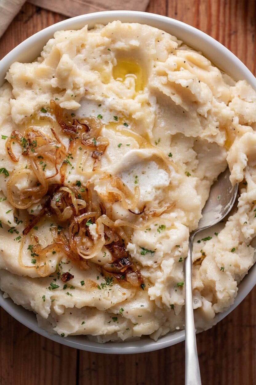 French Onion Mashed Potatoes Recipe
