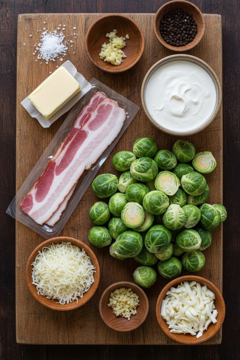 Gruyere Roasted Brussels Sprouts Recipe