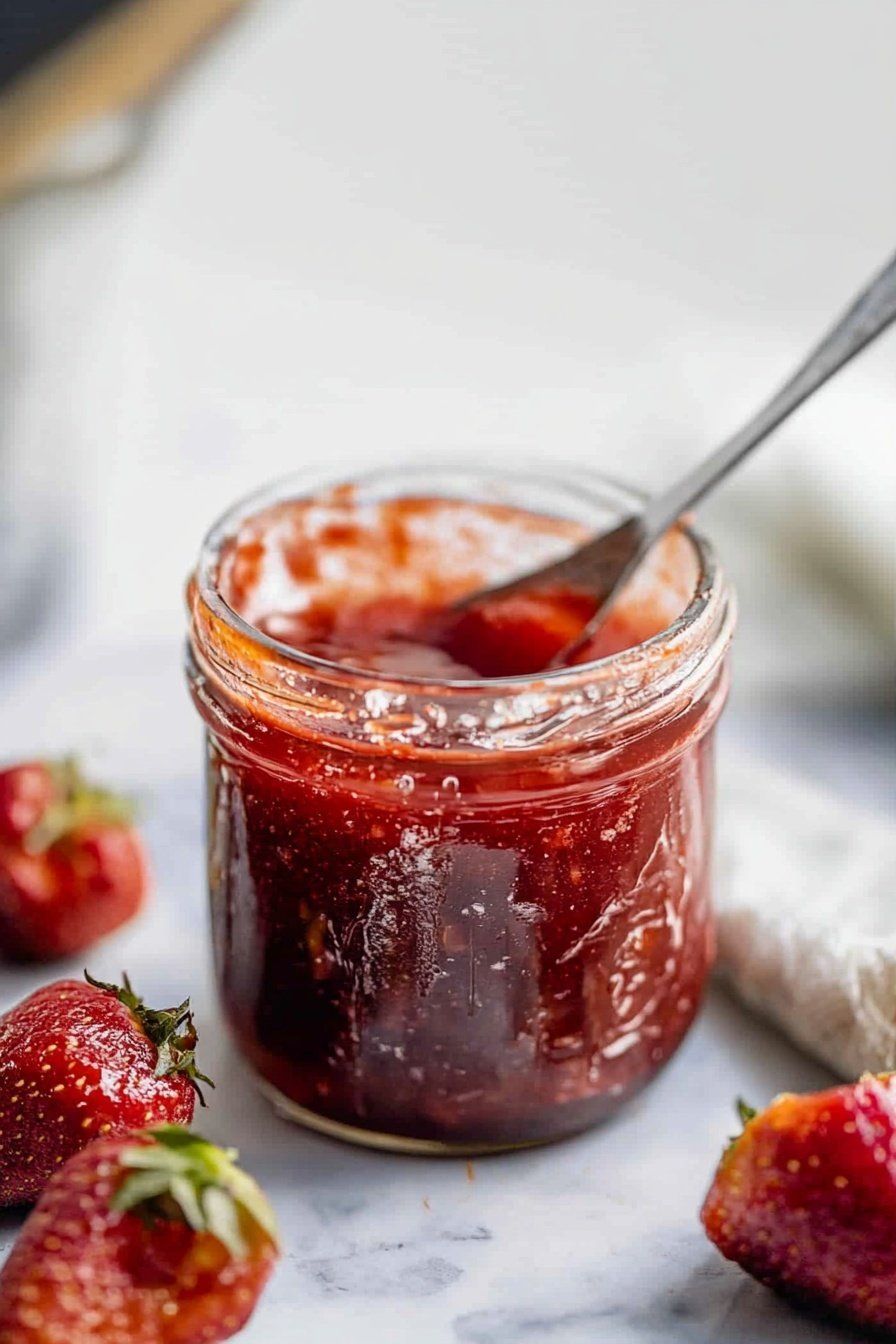Honey Sweetened Strawberry Jam Recipe