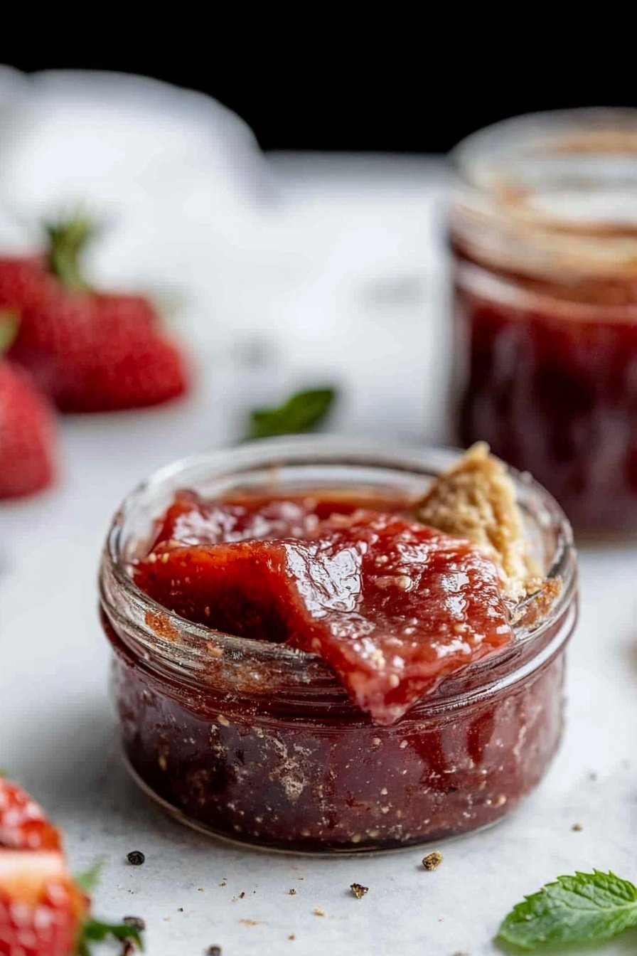 Honey Sweetened Strawberry Jam Recipe