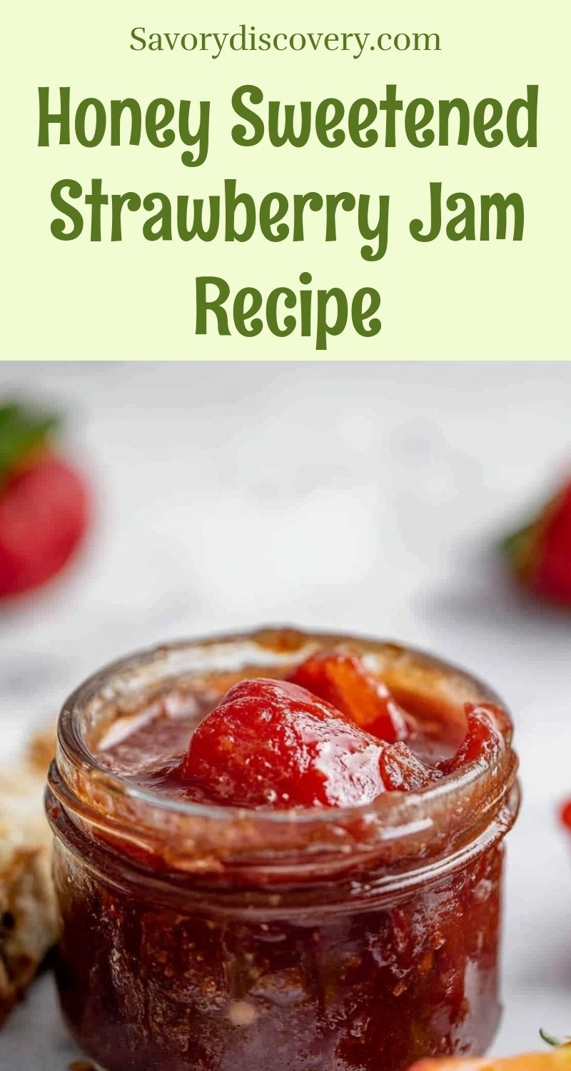 Honey Sweetened Strawberry Jam Recipe