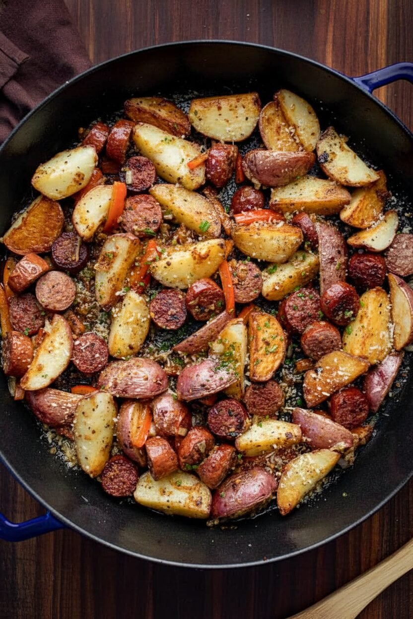 Kielbasa and Potatoes Skillet Recipe