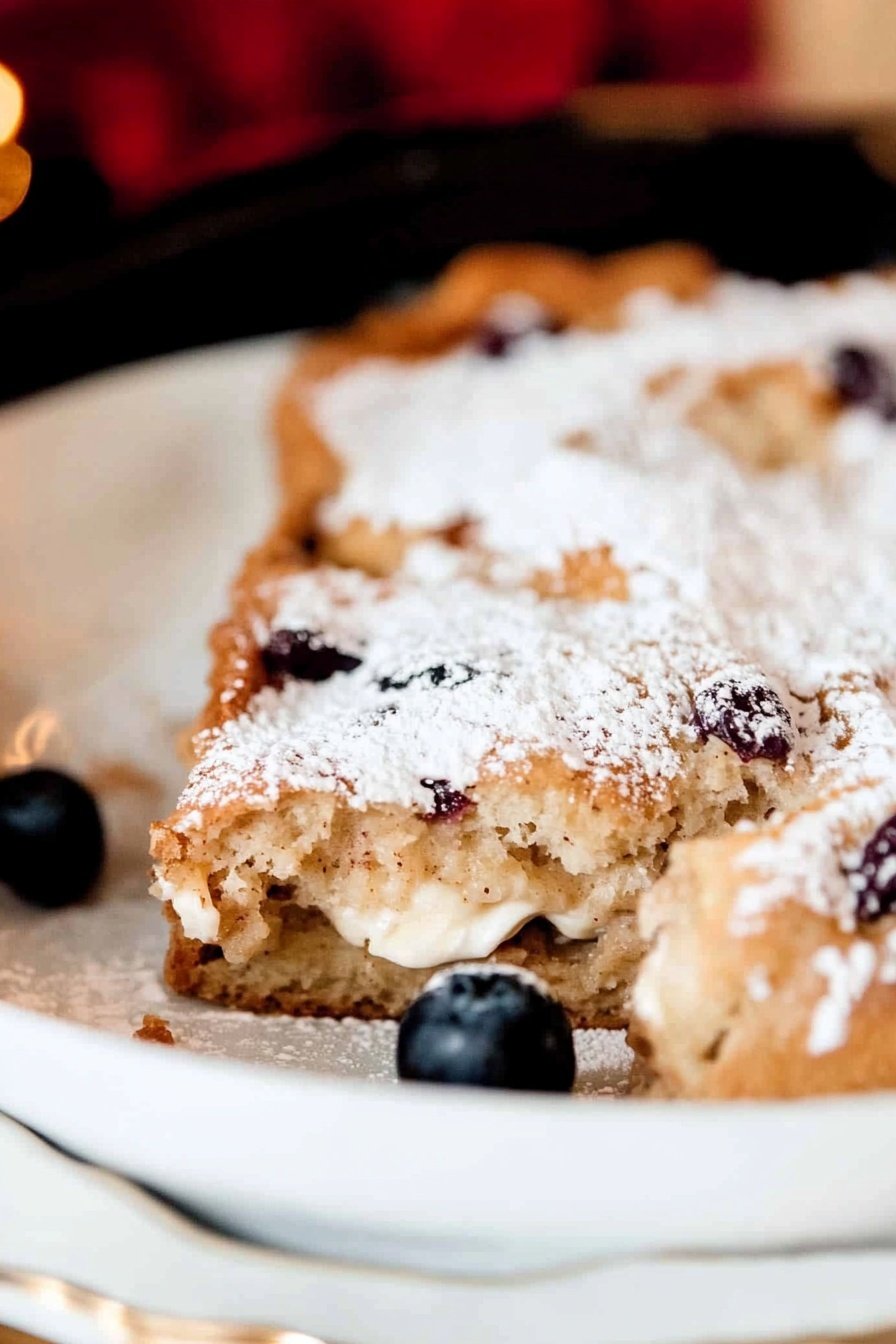 Mascarpone Stuffed Sourdough French Toast Bake