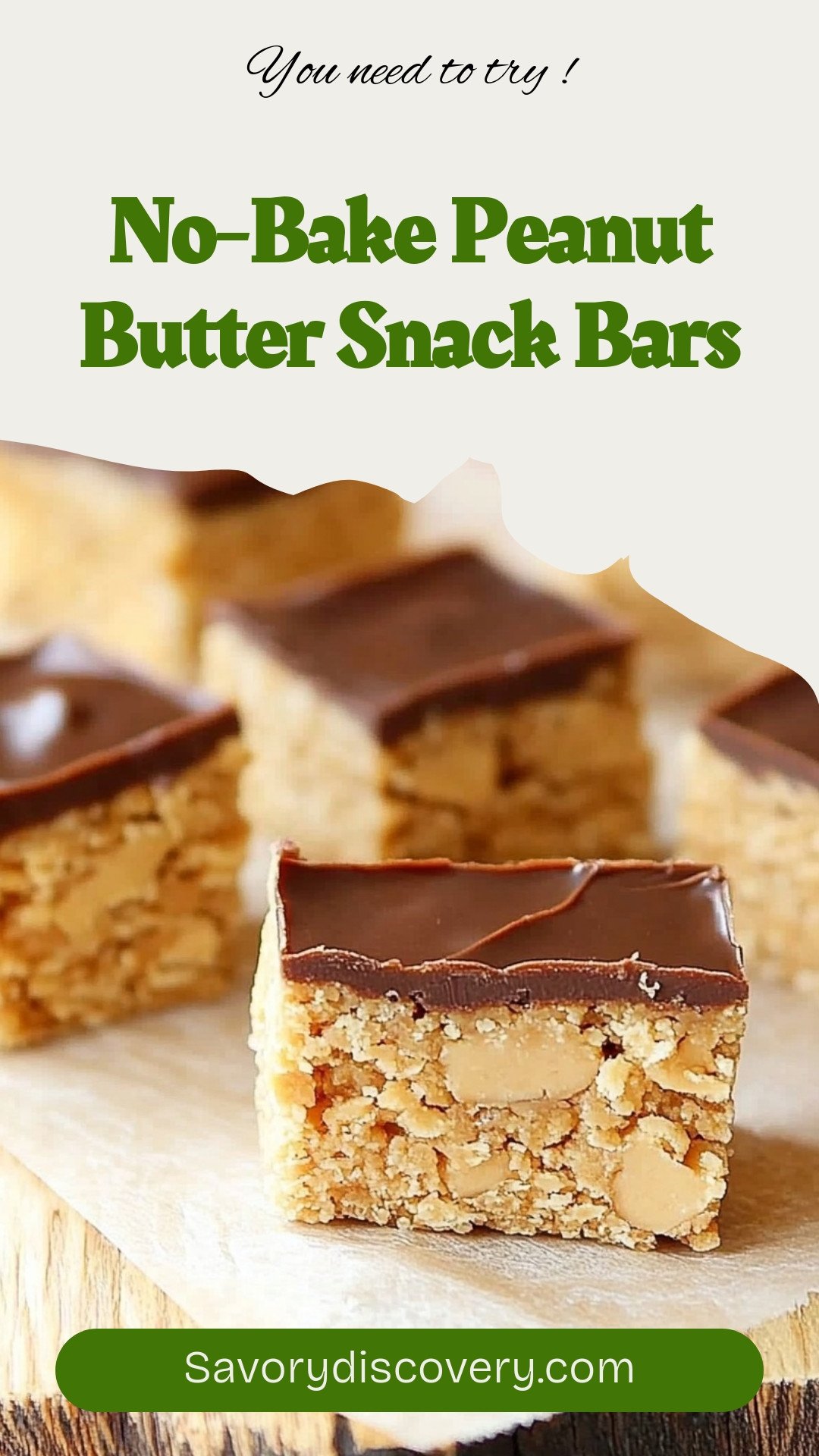 No-Bake Peanut Butter Snack Bars