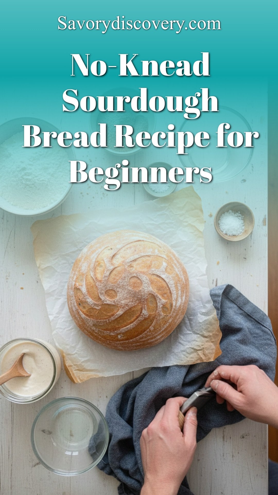 No-Knead Sourdough Bread Recipe for Beginners