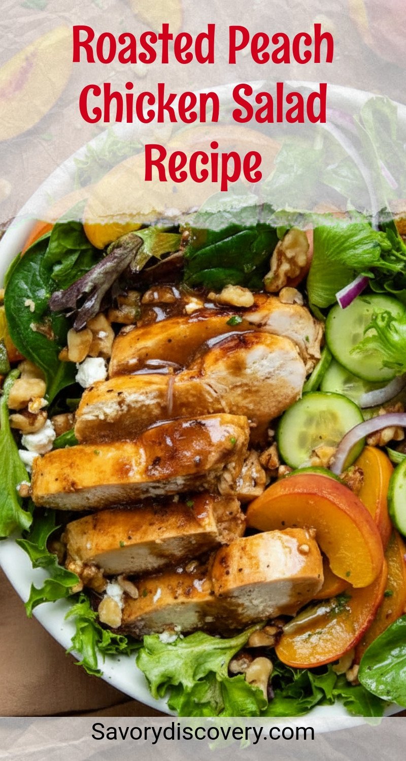 Roasted Peach Chicken Salad Recipe