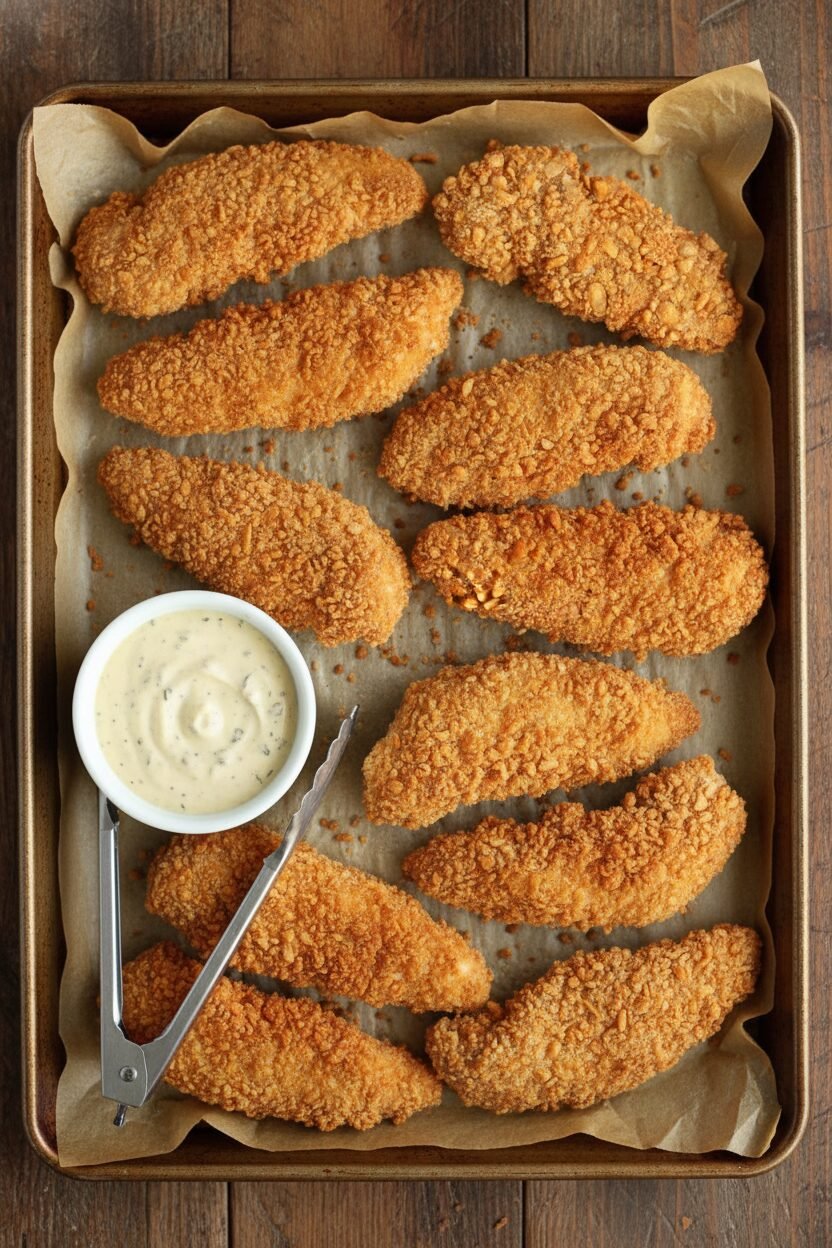 Saltine Crusted Chicken Tenders Recipe