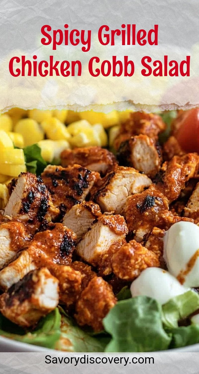 Spicy Grilled Chicken Cobb Salad