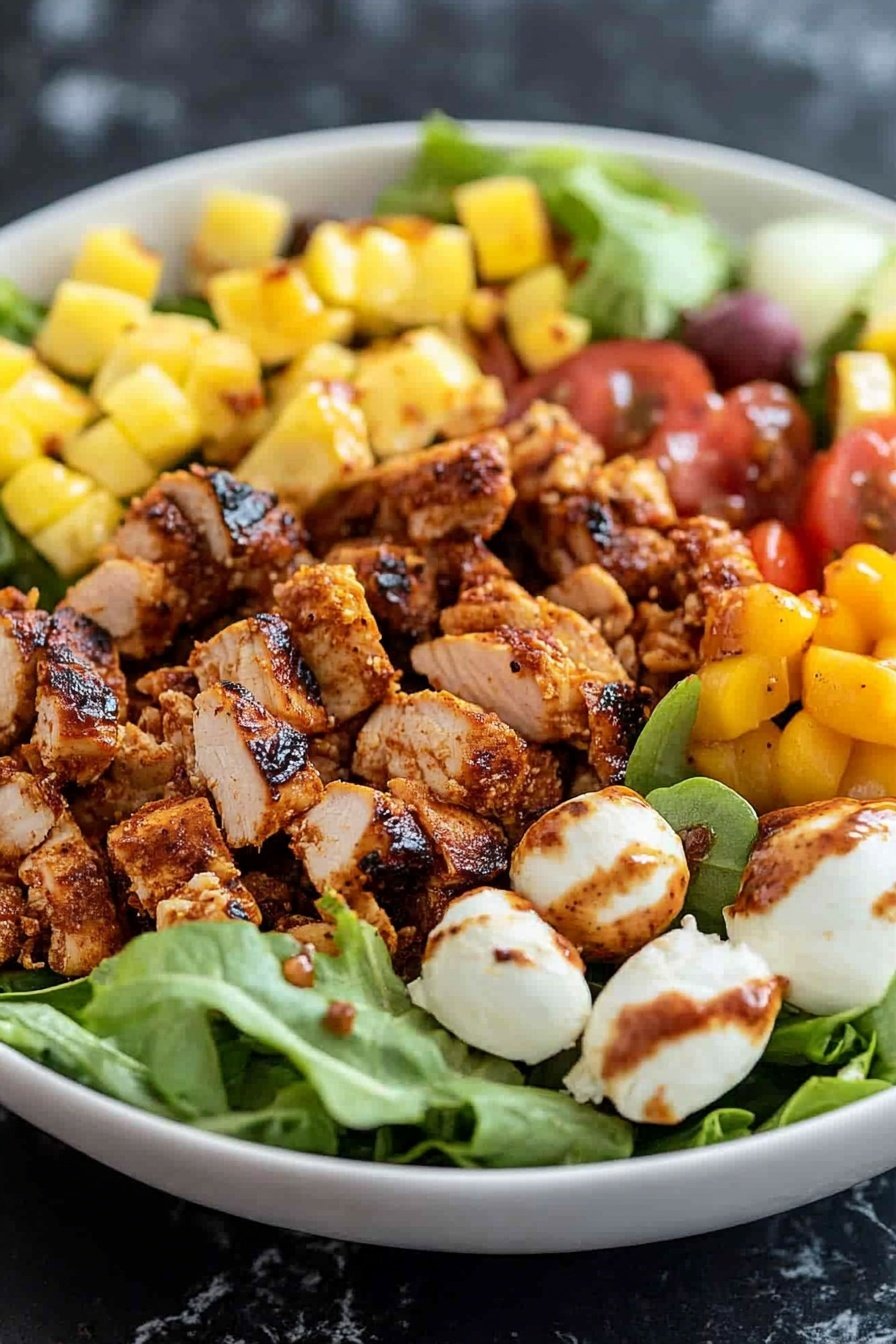 Spicy Grilled Chicken Cobb Salad