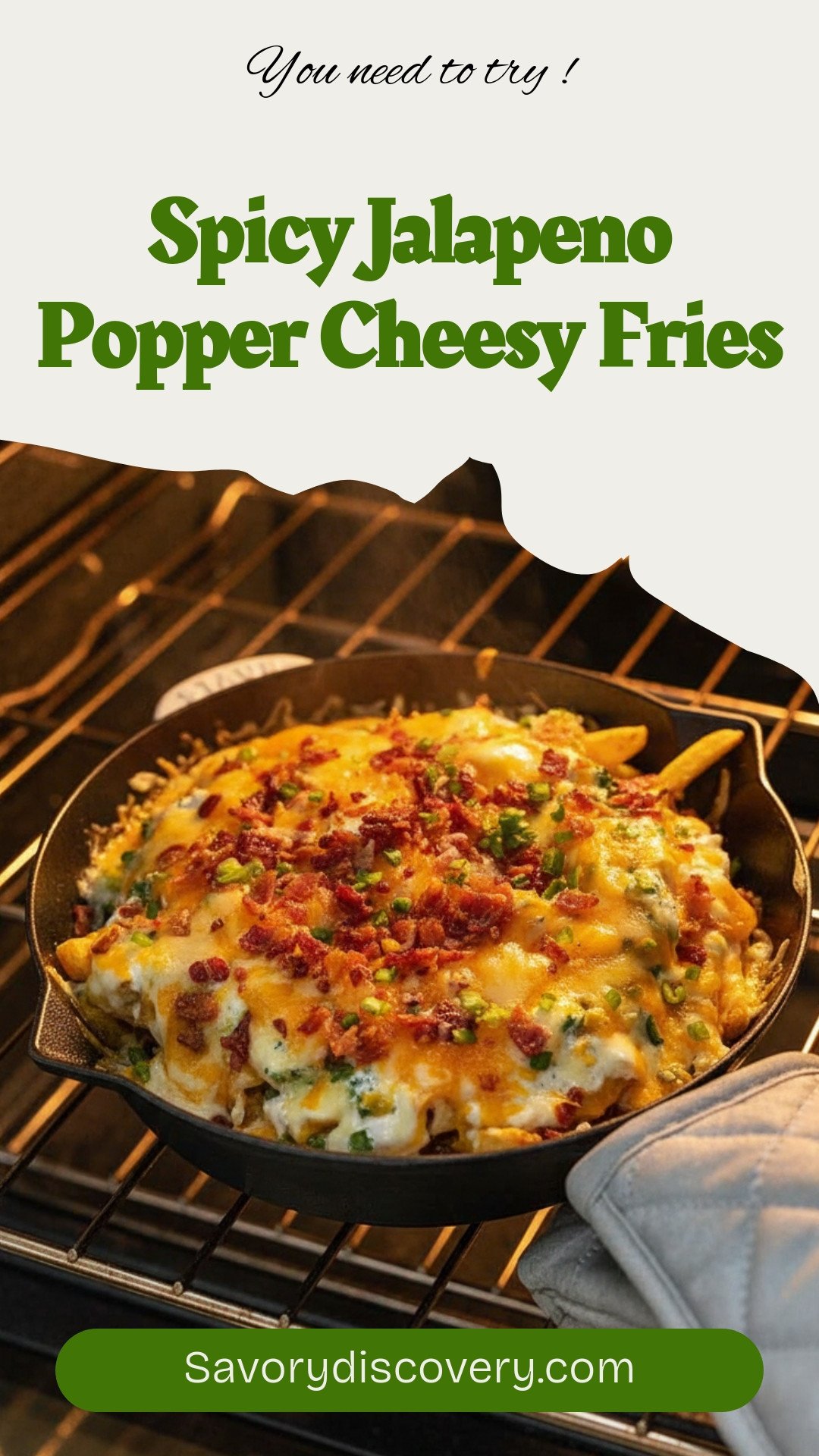 Spicy Jalapeno Popper Cheesy Fries