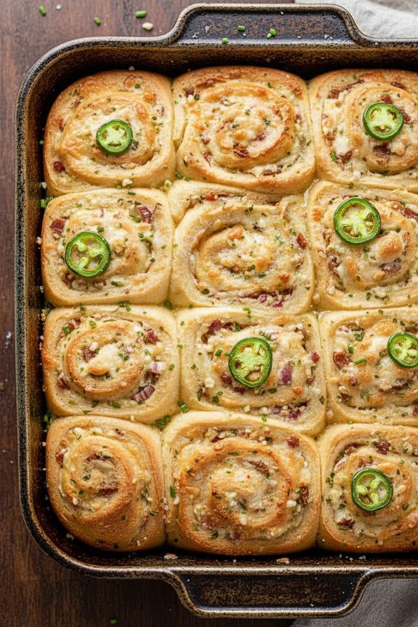 Spicy Jalapeno Popper Rolls Recipe