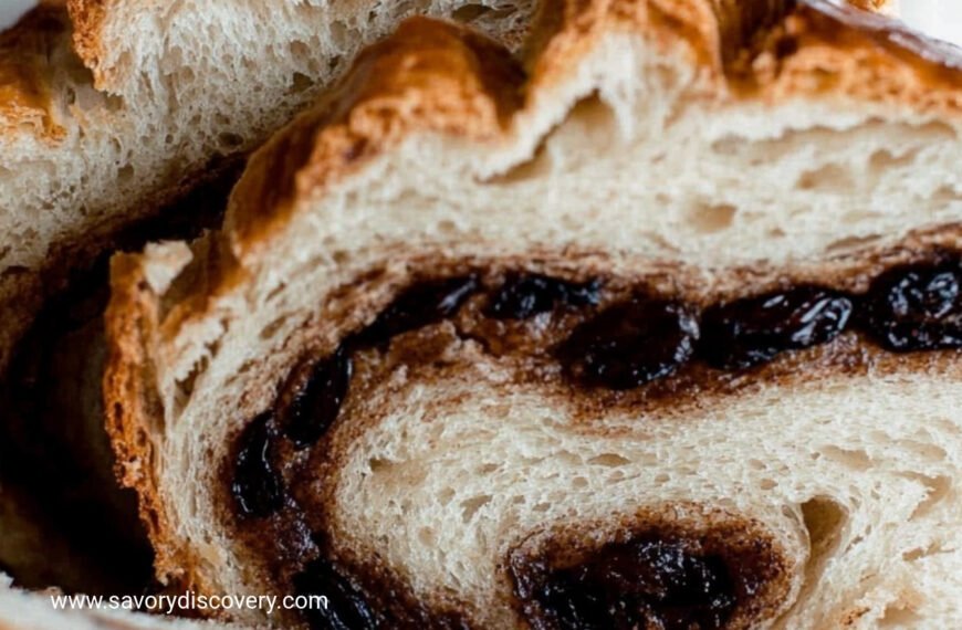 Swirled Sourdough Cinnamon Raisin Loaf