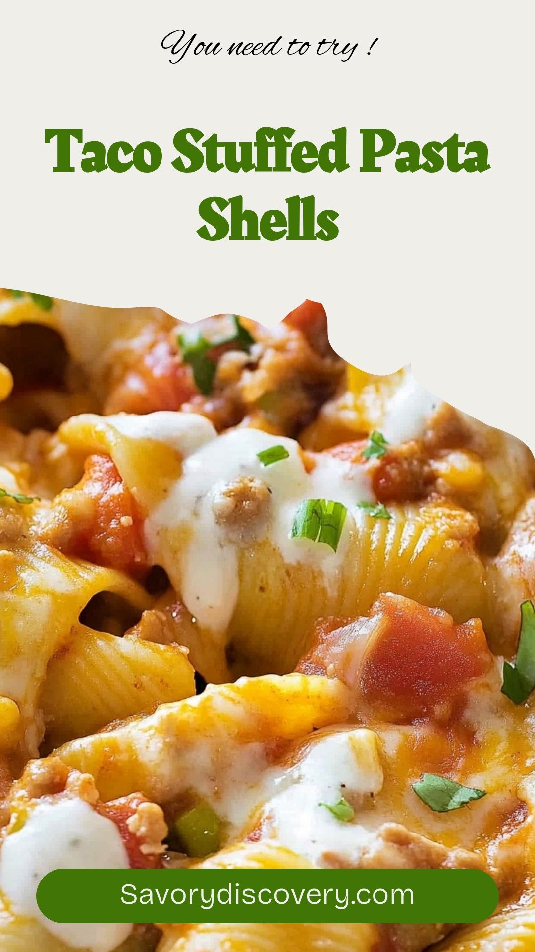 Taco Stuffed Pasta Shells
