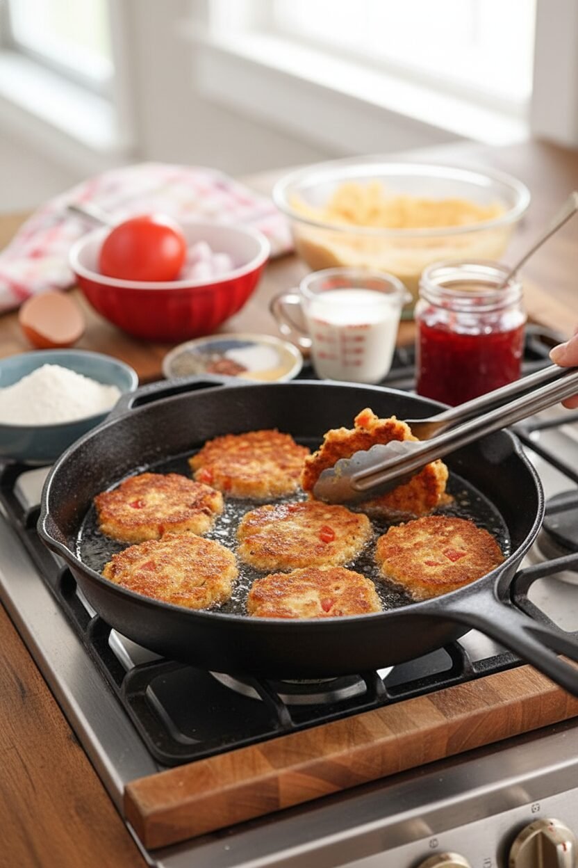 Tomato and Pimento Cheese Fritters Recipe