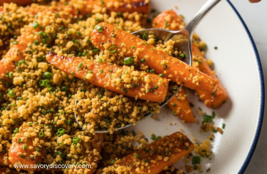 Crispy Mustard Crumb Carrots for Christmas