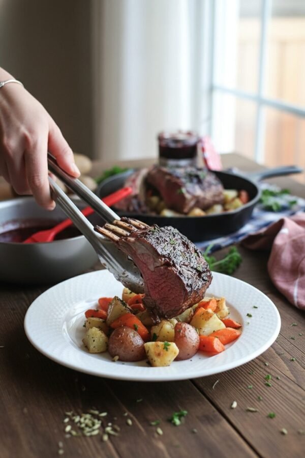 Classic Rack of Lamb with Cherry Reduction - Savory Discovery