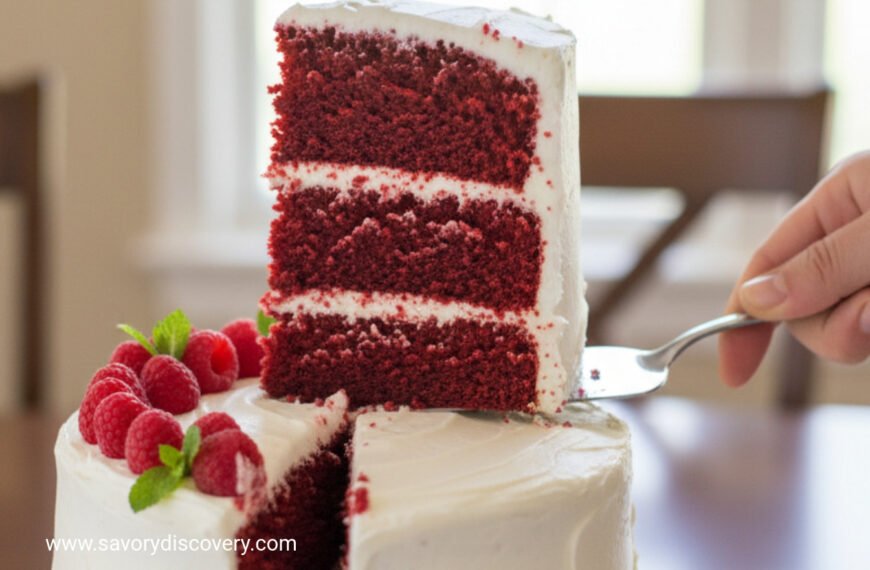 Moist Red Velvet Cake with Cream Cheese Frosting
