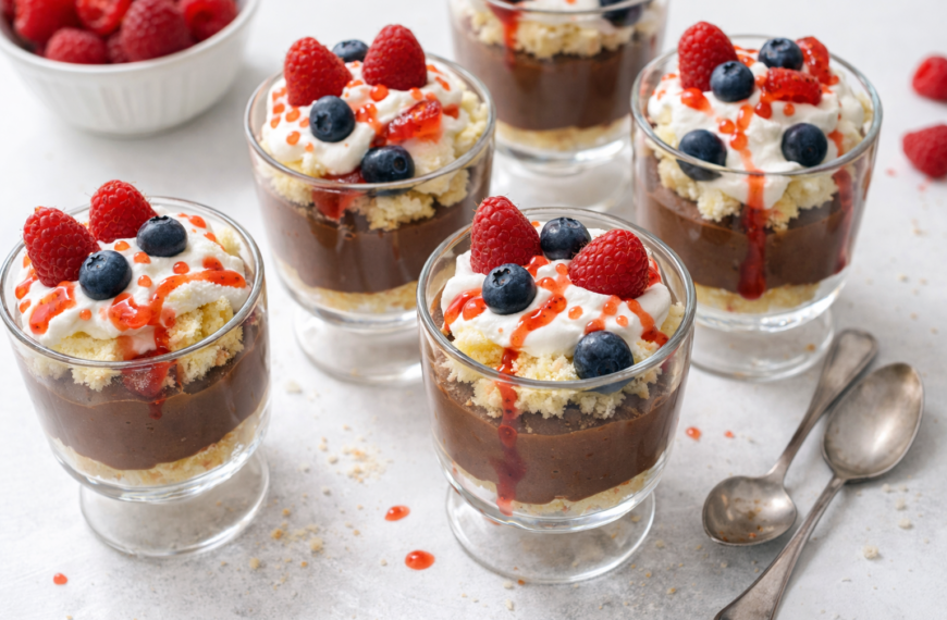 These elegant chocolate mousse cups are light, airy, and come together&hellip;