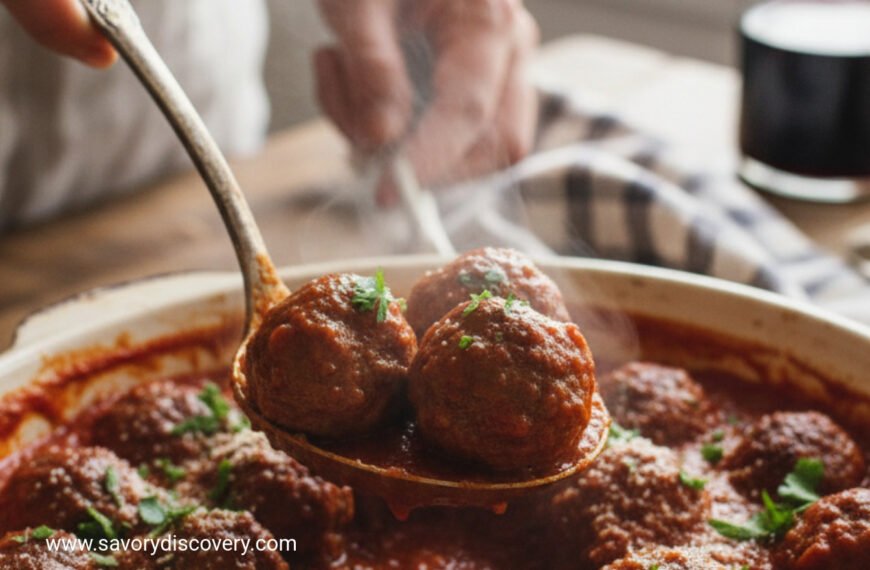 Homemade Italian Meatballs and Sauce