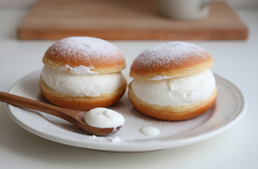 Korean Milk Cream Donut Recipe – WinkRecipe