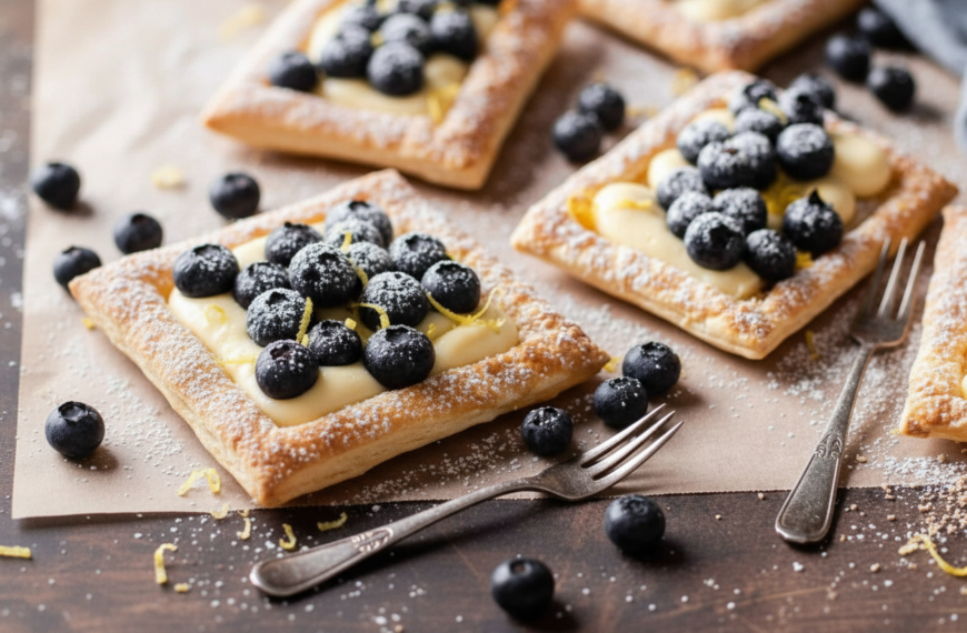 Blueberry Lemon Cream Pastries