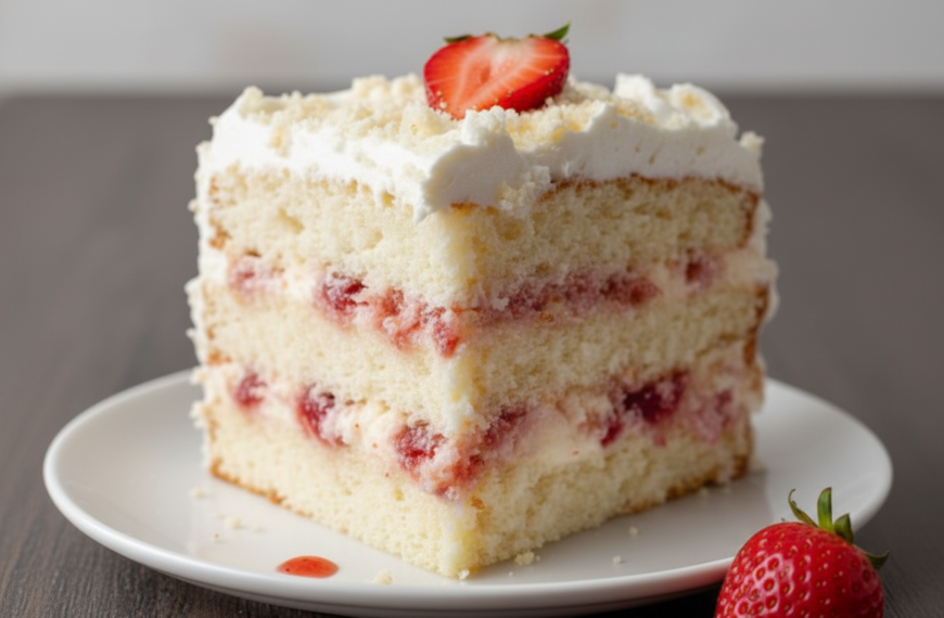 Strawberry Italian Cream Pound Cake for Winter Celebrations