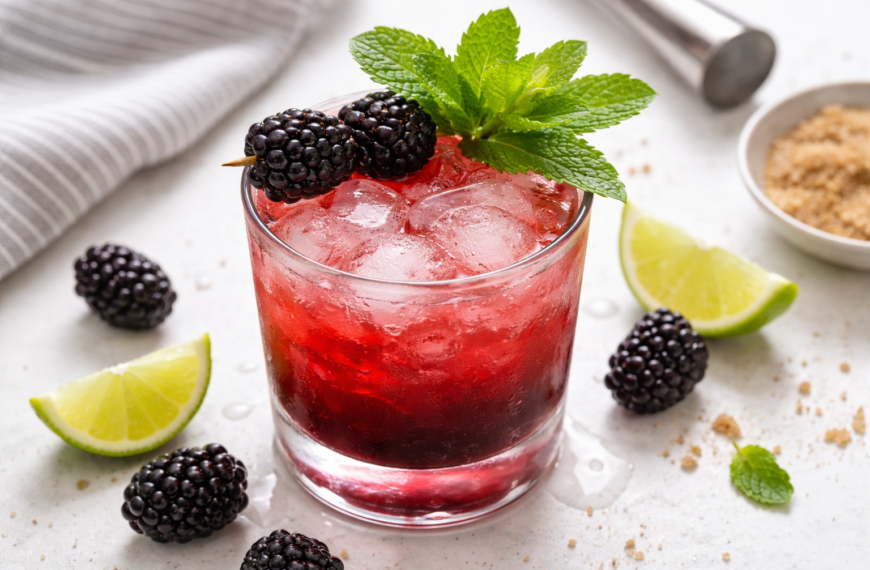 A vibrant, easy-to-make summer cocktail, this Blackberry Bourbon Smash with mint&hellip;