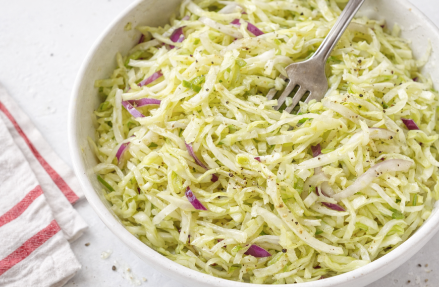 A crunchy, tangy cabbage and onion slaw, the perfect healthy topping&hellip;