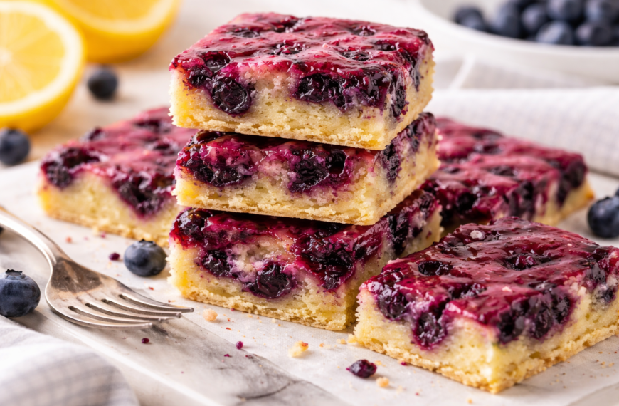 A chewy, fruity dessert for spring, these blueberry lemon blondies are&hellip;