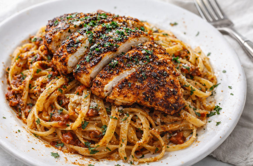 Spicy Cajun chicken meets creamy parmesan pasta, a 30-minute dinner that&hellip;