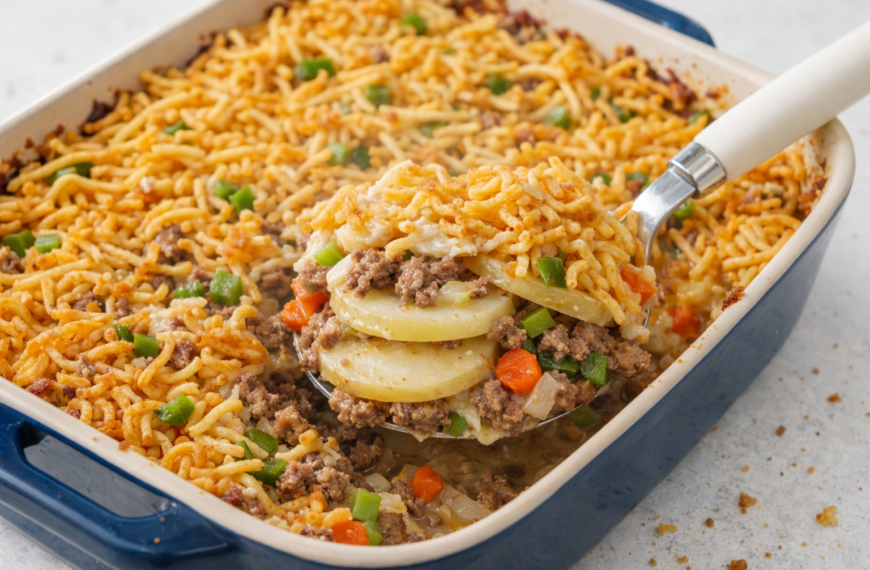 Bring the warmth of a church supper home, with this layered,&hellip;