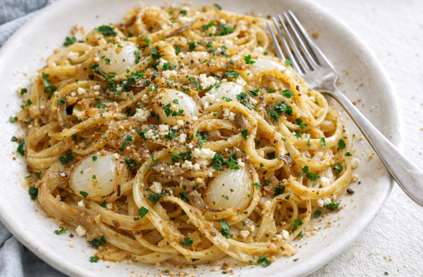Transform French onion soup into a cheesy, one-pot pasta dinner, with&hellip;