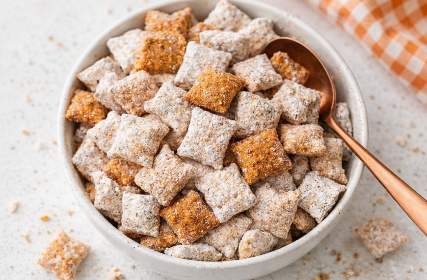 This sweet, spiced puppy chow is a no-bake fall treat, perfect&hellip;
