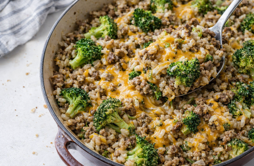 This one-pan beef broccoli cheese skillet is a weeknight lifesaver, ready&hellip;