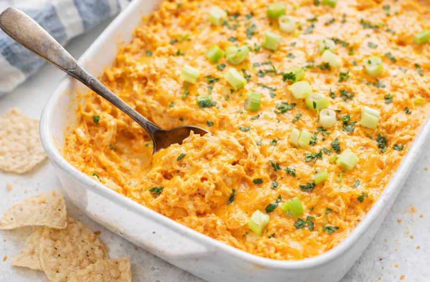 A creamy, crowd-pleasing buffalo chicken dip, perfect for your next party&hellip;