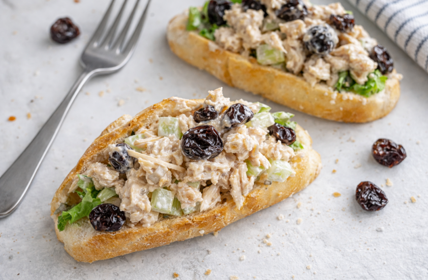 This creamy chicken salad is packed with sweet dried cherries, and&hellip;