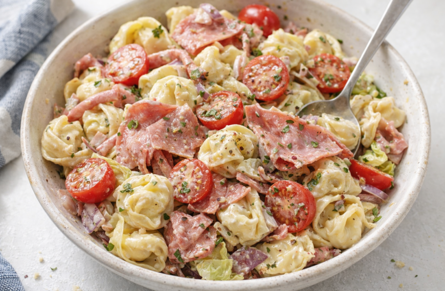 This fresh tortellini salad is a flavor-packed twist on the classic&hellip;