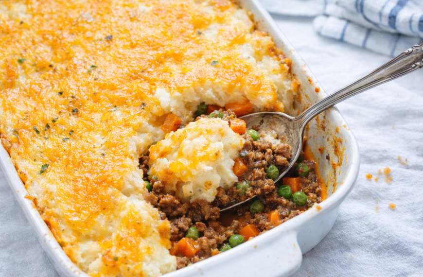 A cheesy, golden-topped cottage pie recipe, for a satisfying family dinner&hellip;