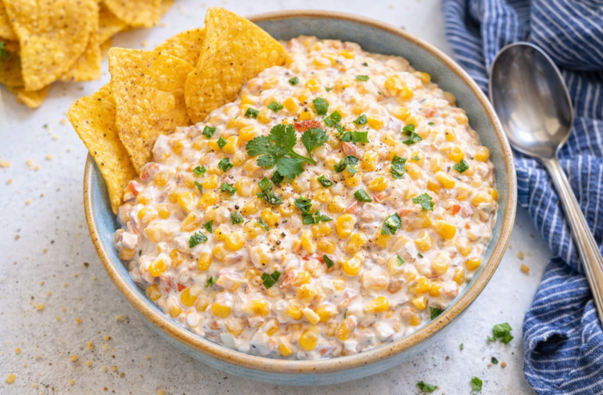 This creamy corn dip recipe is a party lifesaver, it comes&hellip;