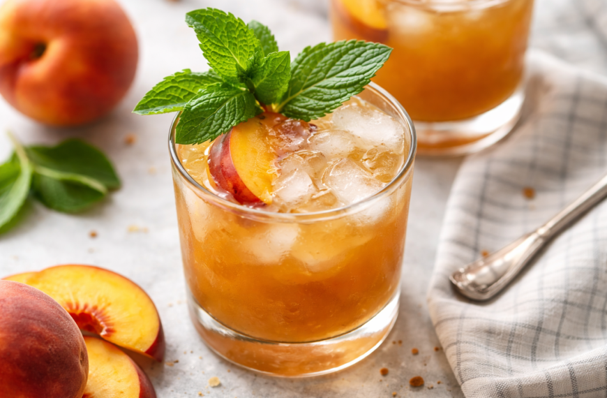 Savor a sweet, juicy peach smash with bourbon, the perfect easy&hellip;