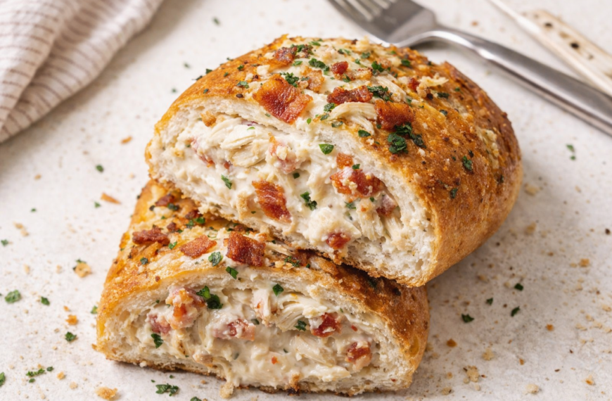 Flaky crescent dough, stuffed with savory chicken, crispy bacon, and ranch,&hellip;
