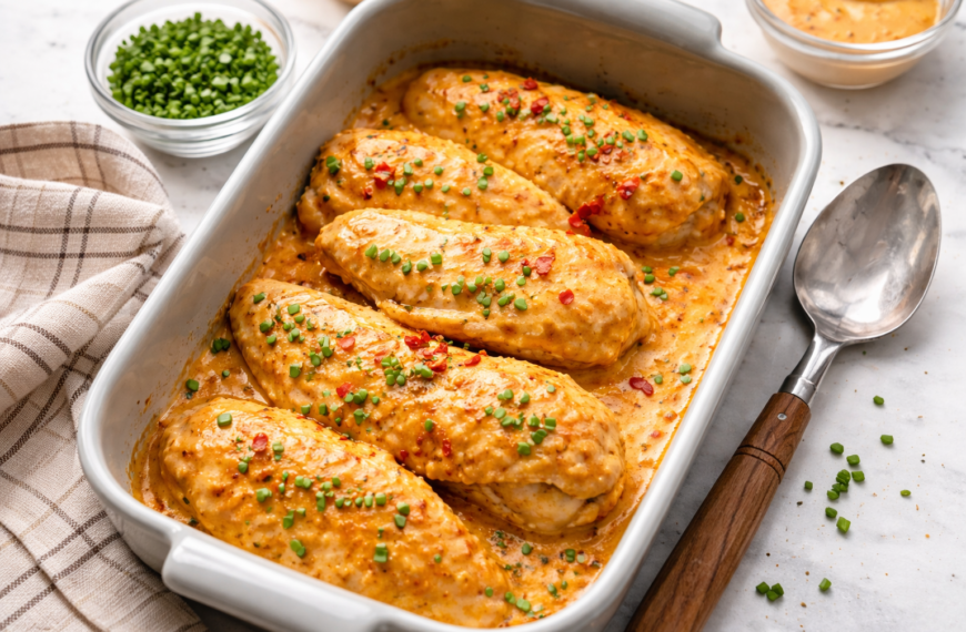 A simple, one-pan Bang Bang Chicken Bake, ready in 30 minutes&hellip;