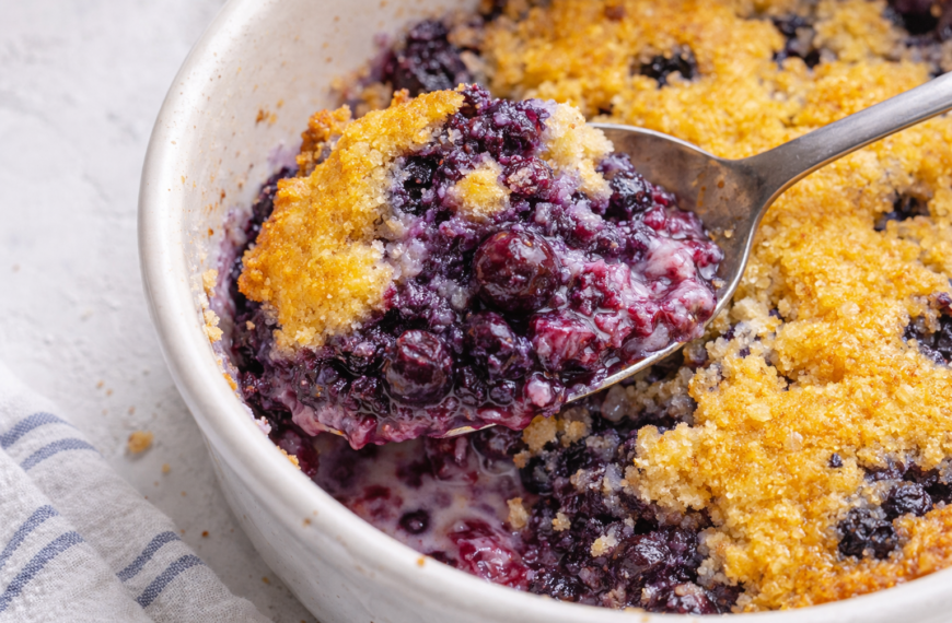 A simple blueberry cobbler, with only six ingredients, is your new&hellip;