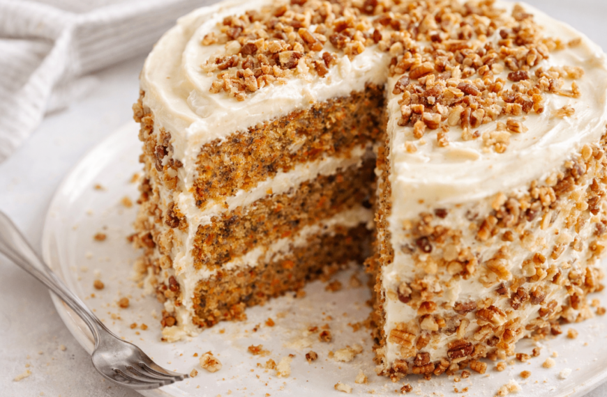 This simple carrot cake recipe is moist, perfectly spiced, and easy&hellip;