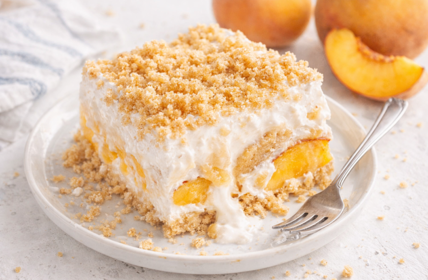 This simple no-bake dessert, with juicy peaches and creamy layers, comes&hellip;