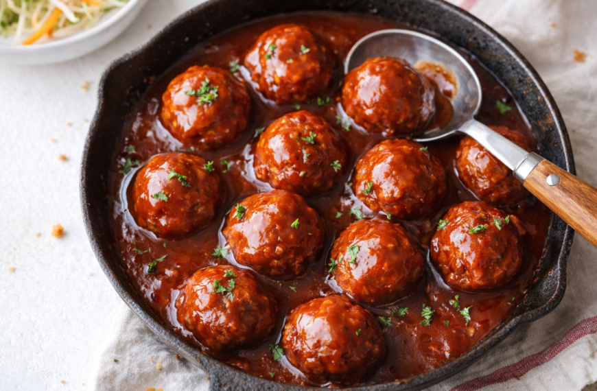These baked BBQ meatballs are incredibly tender, a simple, reliable recipe&hellip;