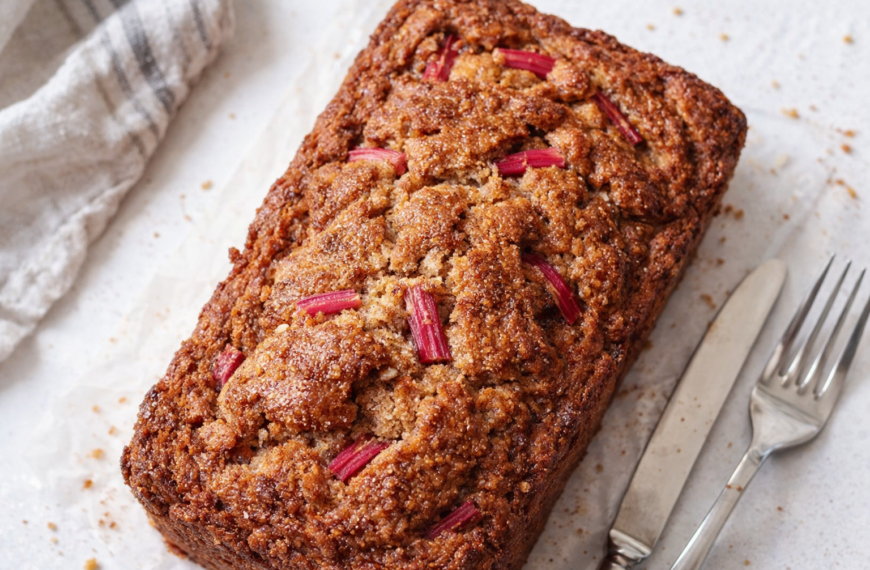 Start your spring morning right with a moist cinnamon rhubarb loaf,&hellip;