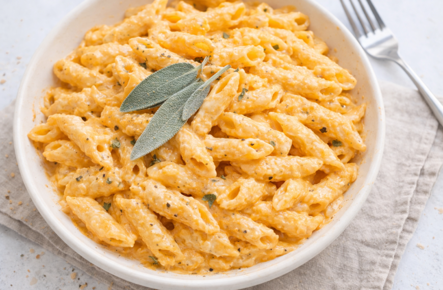A quick, creamy pumpkin pasta with Boursin cheese, ready for a&hellip;